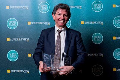Kevin O'Sullivan, UniSuper CEO, at the Super Review Awards